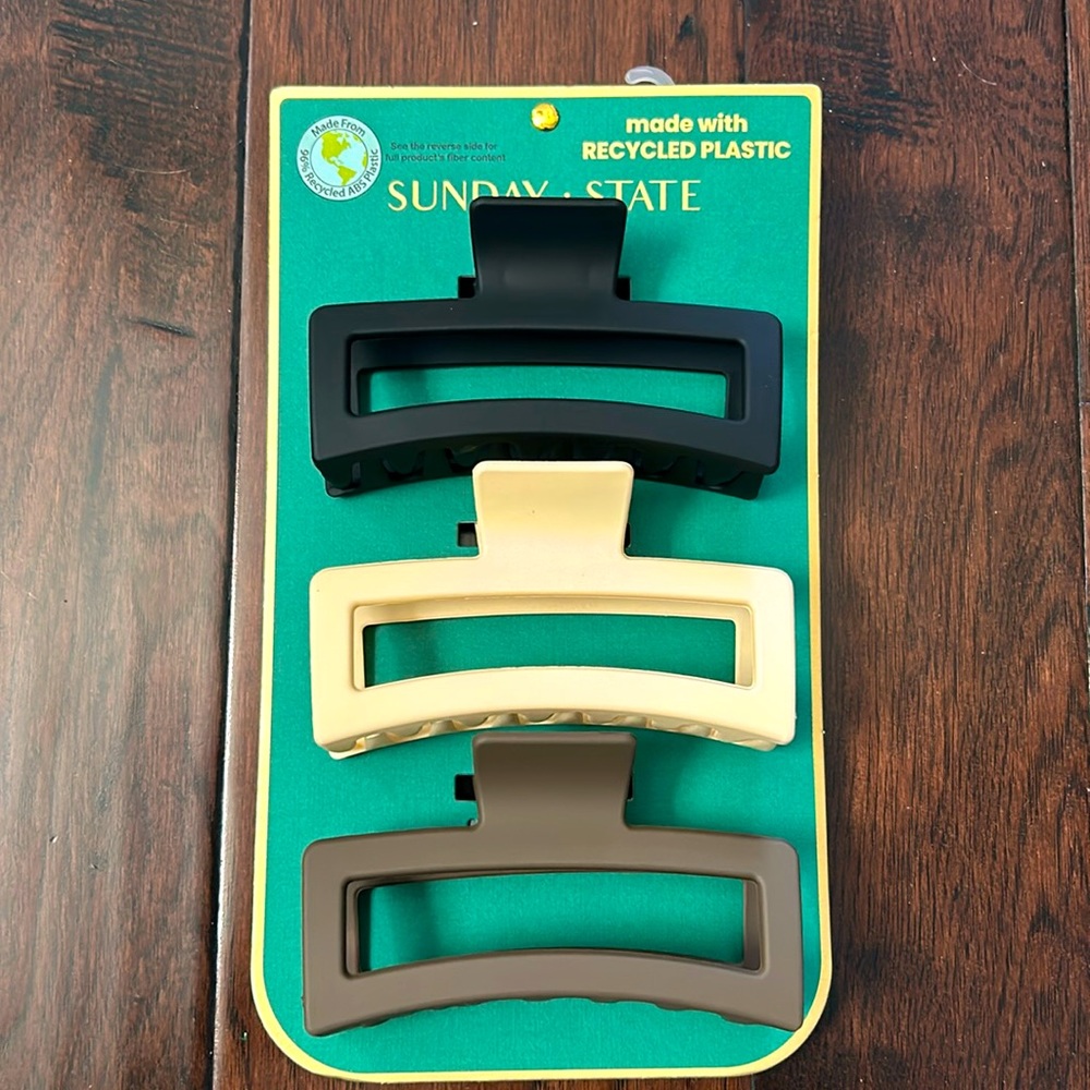 Hair Claw Clips (Set of 3)